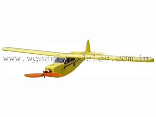 Aeromodelo Piper J Cub Cm Asa Alta Kit Para Montar Wgs